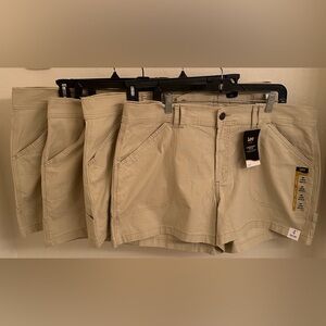 *4 Pair Of NWT** Lee Workwear Shorts Women Plus Size 18W-M Khaki Utility Pocket!